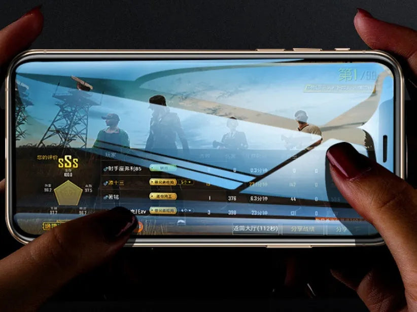 Samsung Galaxy tempered glass screen protector with full edge coverage and camera cutouts