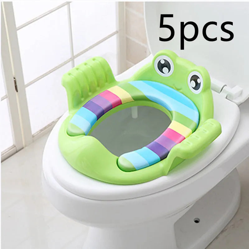 Baby children toilet seat in pink with non-slip pads, 38x35x8 cm, for toddlers aged 1-6 years