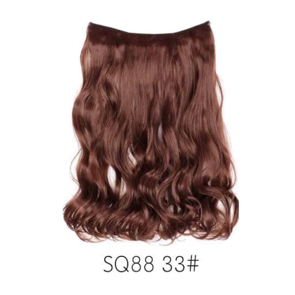 Women's big wavy long curly hair extensions, naturally fluffy with no trace, high temperature wire, picture colour