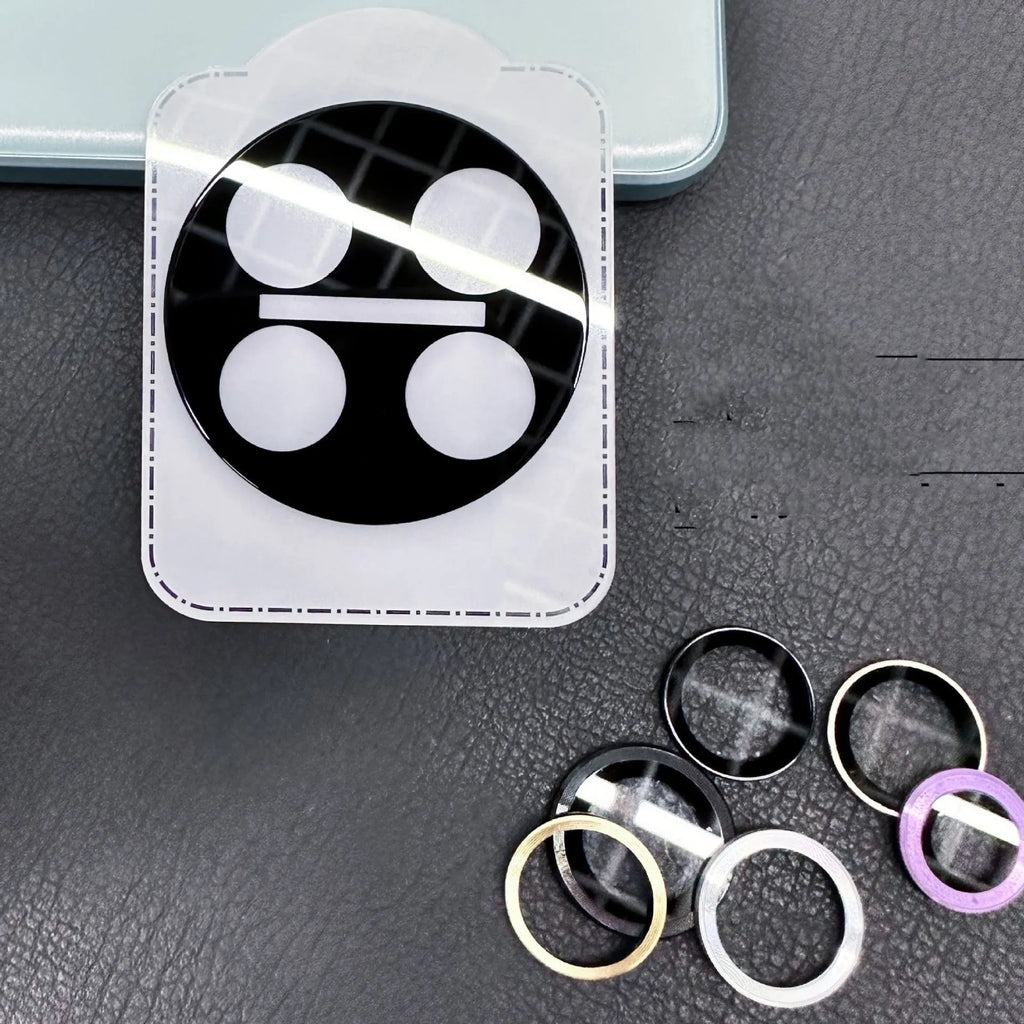 Tempered glass lens protector with black ring silk screen finish for OnePlus smartphones