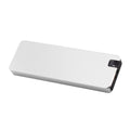 White portable solid state hard disk with metal shell and USB 3.1 cable