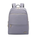 Oxford cloth women's backpack in black or purplish grey with large capacity design