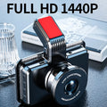 3-inch screen dual lens car DVR dash cam with front and rear cameras on a black unit