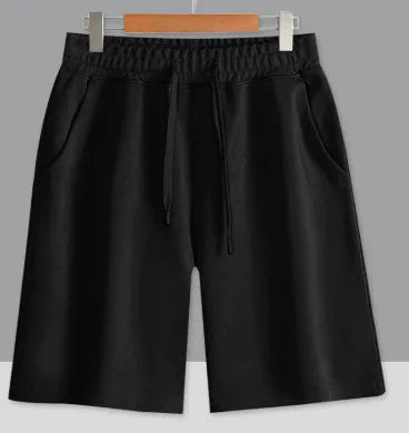 Cotton straight leg sports shorts in multiple colours with micro-elastic fabric