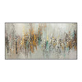 Handmade abstract oil painting on canvas horizontal modern wall art for living room decor