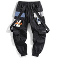 Men's Hong Kong fashion workwear casual pants with multi-pockets, loose fit, zip fly, in Black colour, T400 fabric