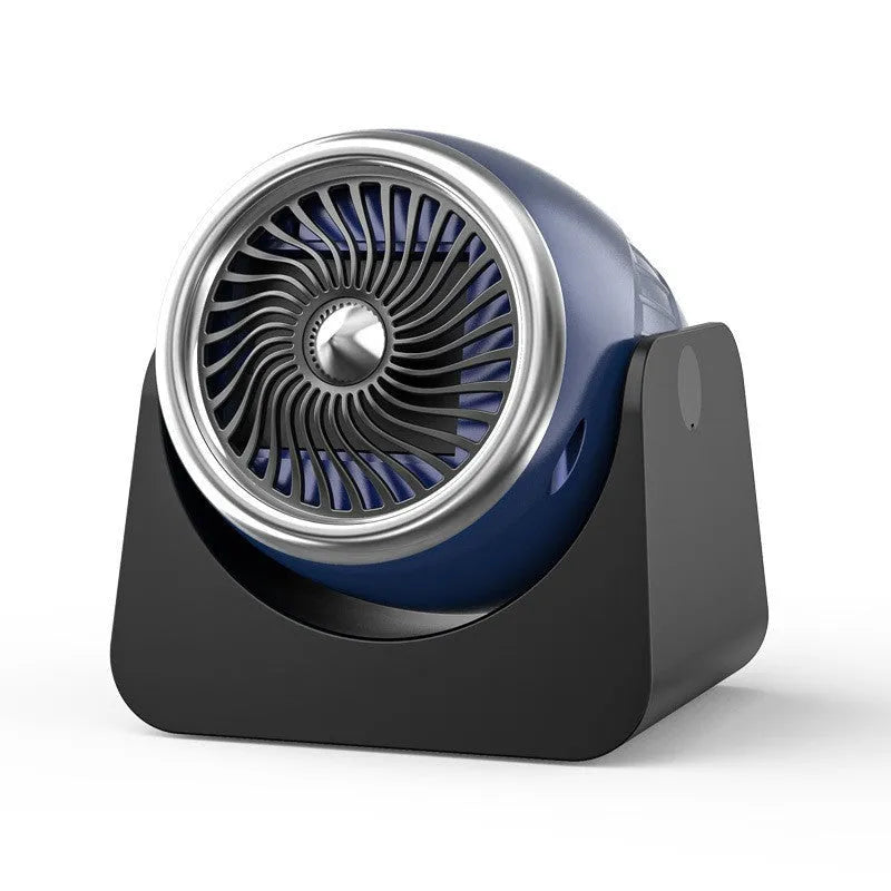 12v car heating fan for windscreen defrosting in navy blue colour with cigarette lighter plug