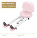 Horse leg opener stretching equipment with steel pipe frame and foam padding in pink colour