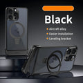 Apple phone case half pack with aluminium alloy frame and magnetic bracket, black colour option, for iPhone 15 Pro