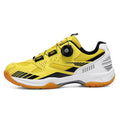 Fashion Personality casual sneaker in yellow with flat heel and round toe.
