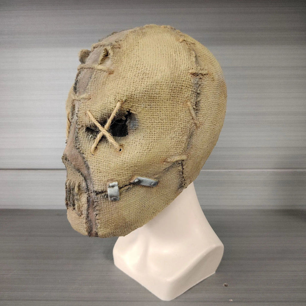 Scar skull horror latex mask head cover for Halloween and costume DIY