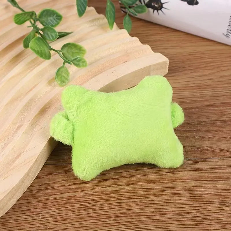 Plush wrist protector mouse pad mini pillow in blue, green and pink colours for keyboard typing comfort