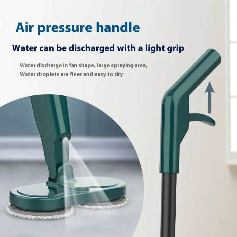 Wireless floor cleaning robot in S5 Green colour with USB charging port and water tank