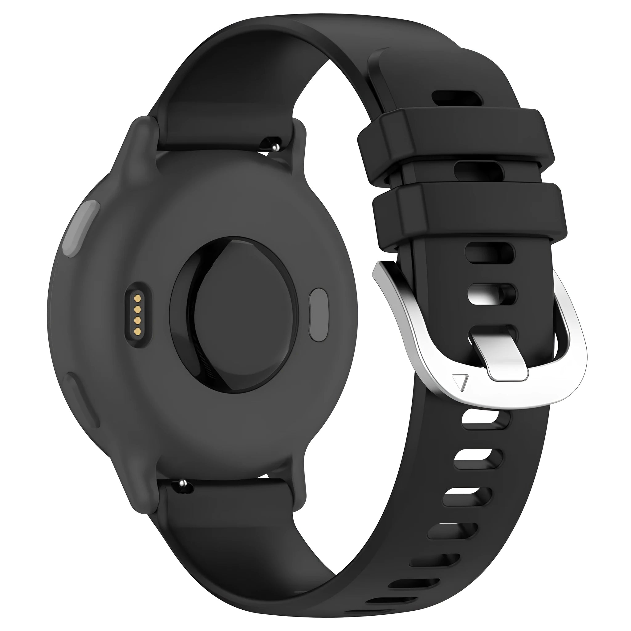 Sports style silicone watch strap for Jiaming in ten colours, glossy finish, 18mm width