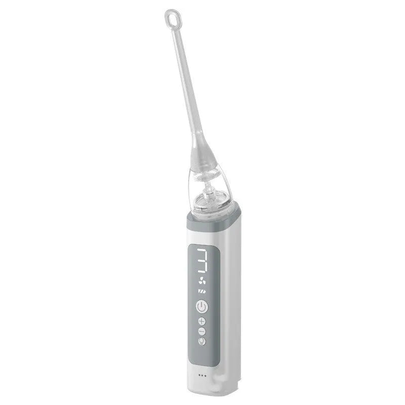 Stainless steel tonsil stone extractor oral cleaning tool set in milky white colour