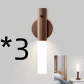 Smart Sensor Light LED desk lamp solid wood base organic glass panel warm white light