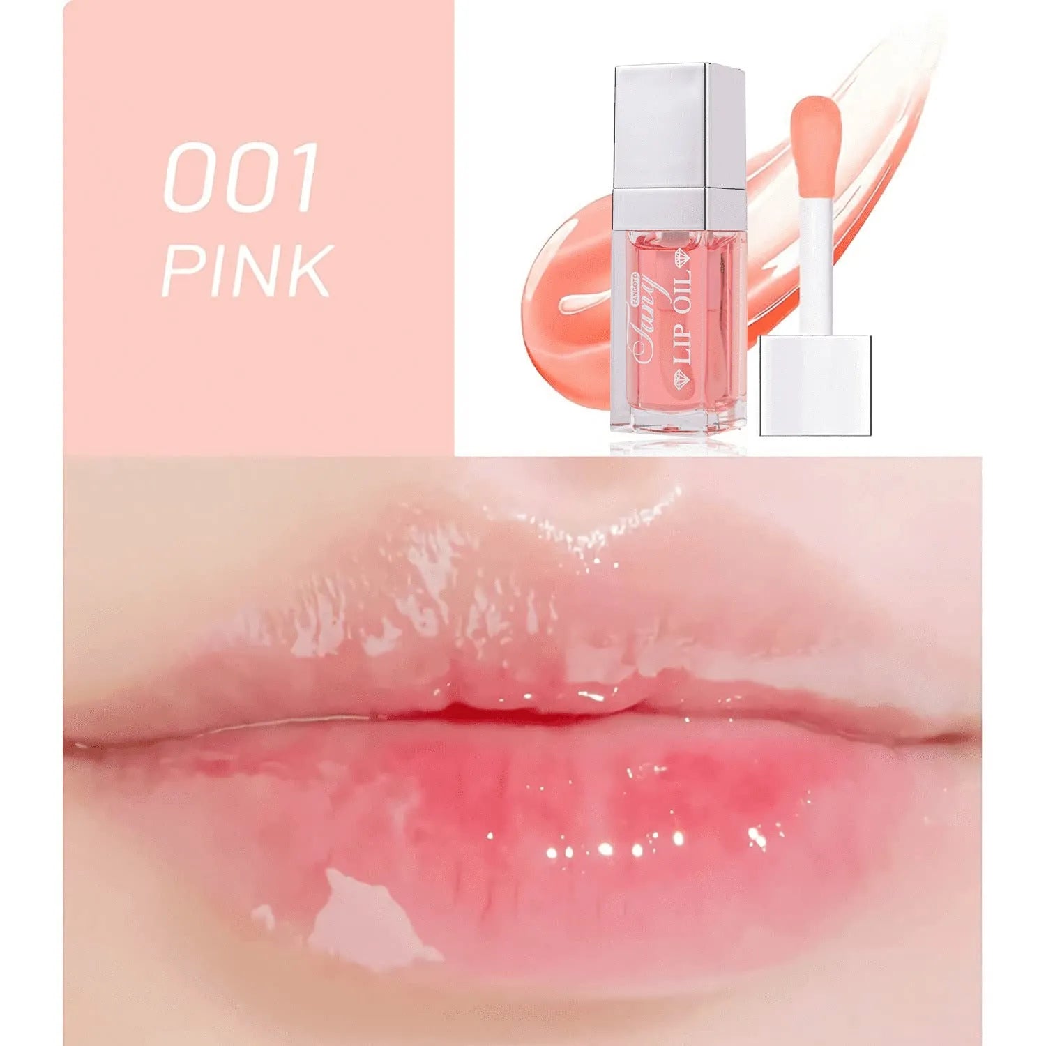 Set of five mint lipstick lip gloss tubes in shades 001, 006, 007, 012, and 015.