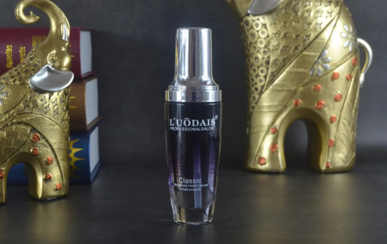 80ml argan oil hair serum in black bottle with heat protectant for dry damaged hair