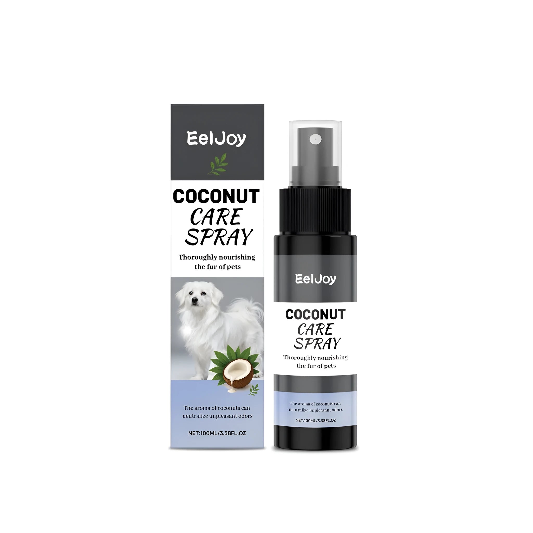 Coconut Care Spray 100ml pet grooming detangling mist bottle with coconut and keratin