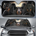 Car snow protection front gear made of aluminium film foam polyester fabric with lanyard installation system