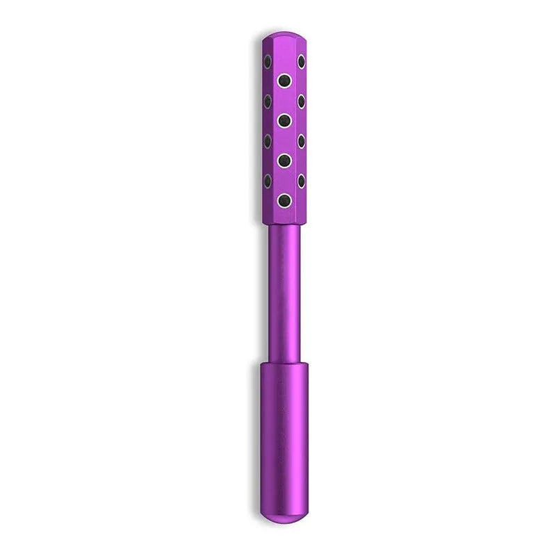 Germanium stone facial roller beauty stick in black, purple, and rose gold, 19x172 mm size