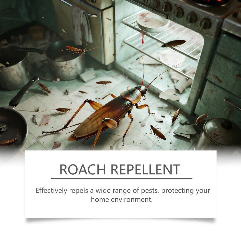 Indoor cockroach killer bait sticker and glue trap set for household pest control