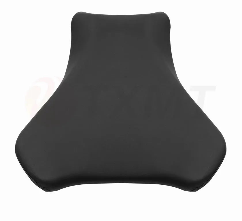 Suzuki GSXR1000 motorcycle seat covers in black PU leather, front and rear set configuration