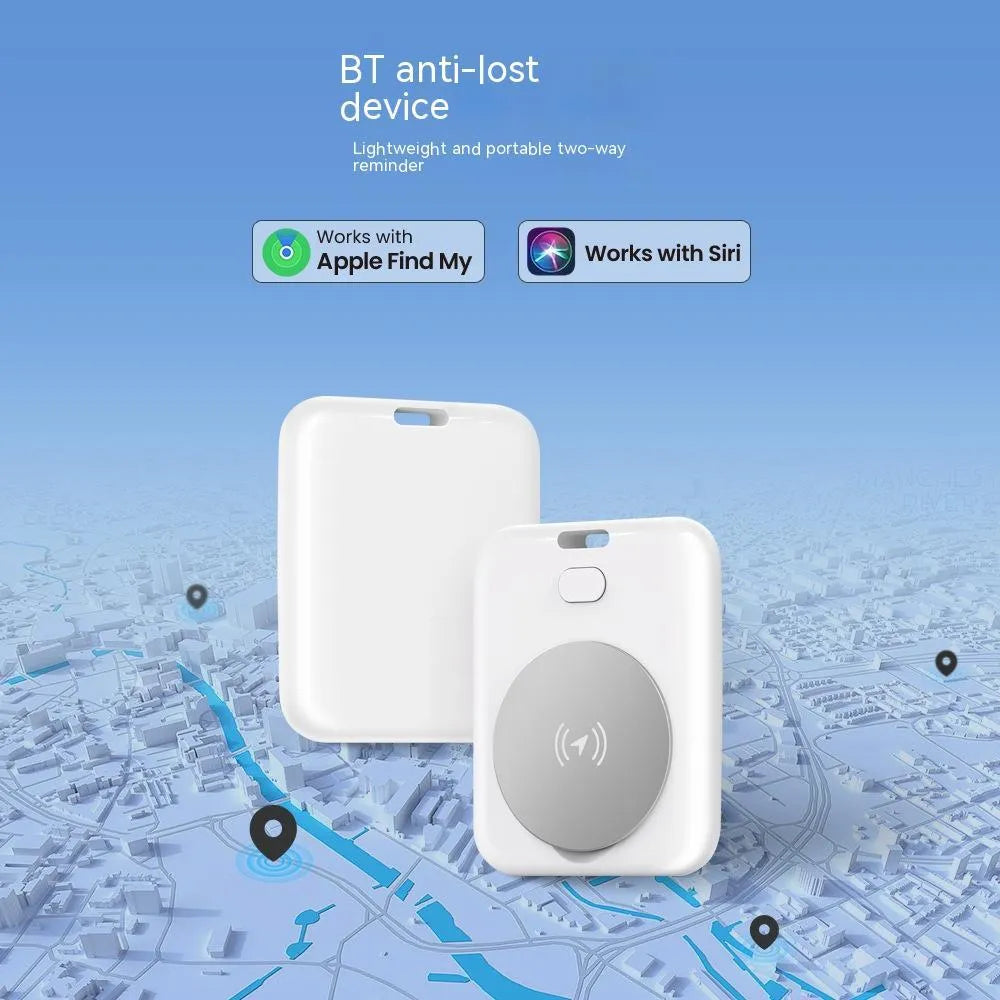 White ABS plastic pet tracking device with portable attachment for collars