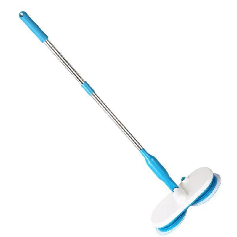 Handheld wireless electric floor mop with USB charging port and multiple cleaning pads