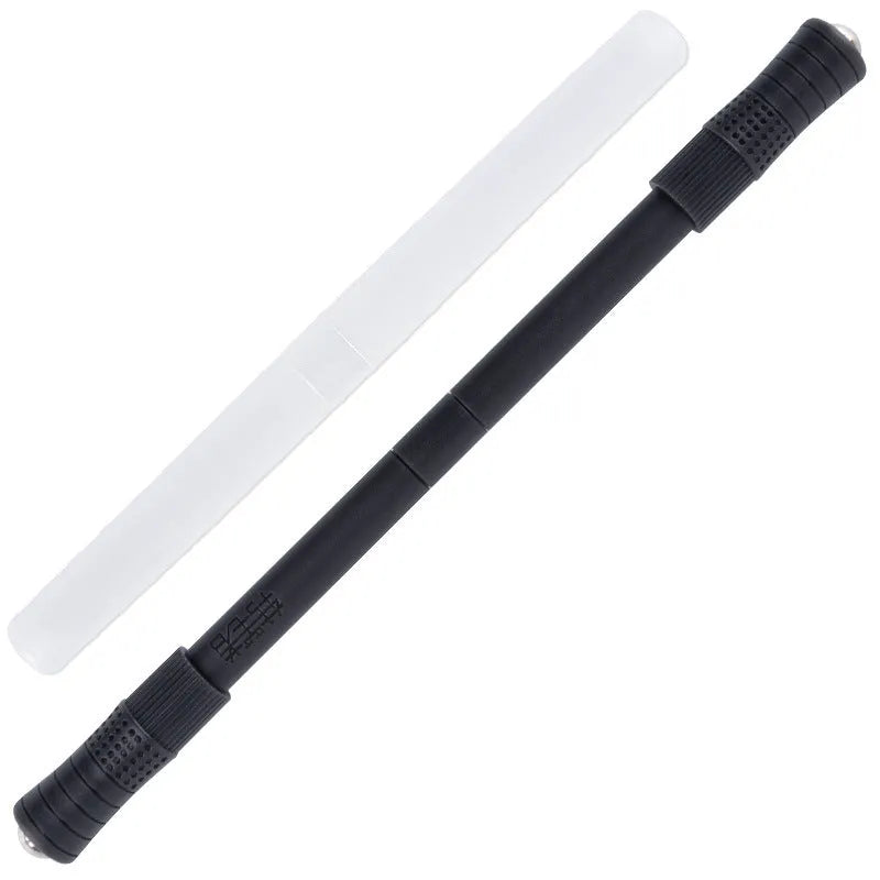 Student spring pen in black with storage tube for finger balance training