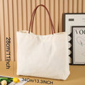 Canvas tote bag in beige white colour with reinforced shoulder straps