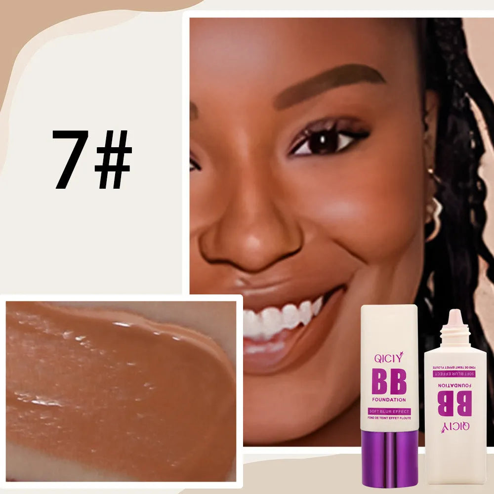 Feeding bottle BB cream liquid foundation concealer in 10 colour shades for brightening and repair