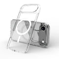 Transparent magnetic phone case for iPhone 17 series showing clear design with magnetic components