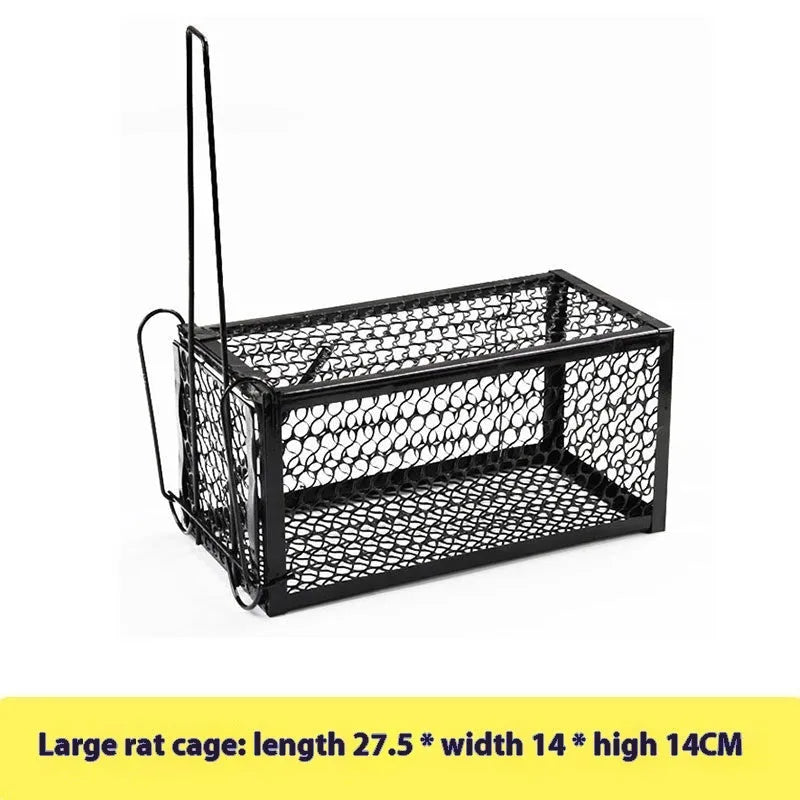 Automatic mouse cage trap for indoor rodent control in three size options