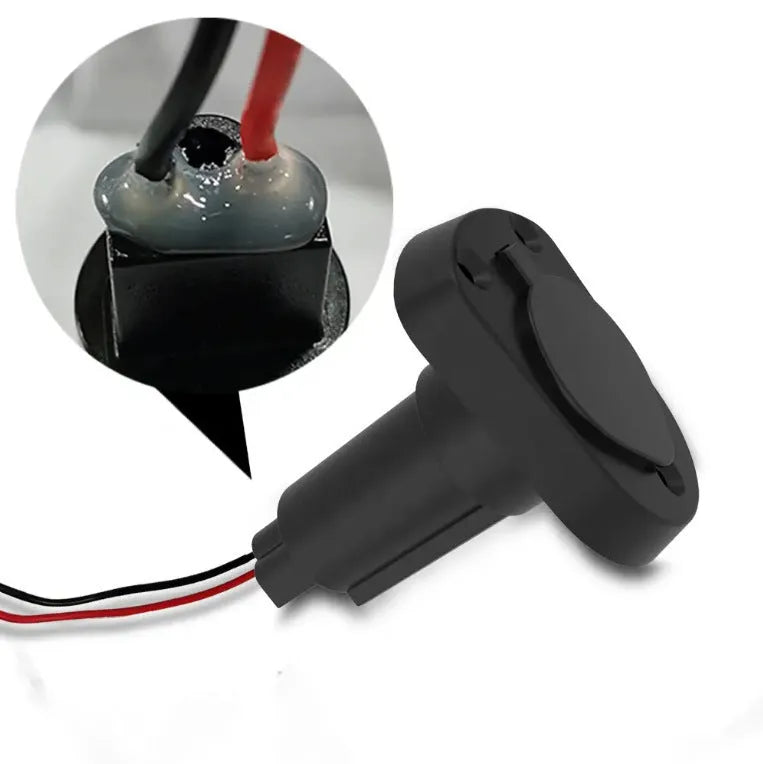 Yacht anchor light ring lamp socket with stainless steel pole and white ABS housing