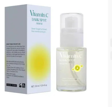 30ml glass bottle of Vitamin C spot removal facial essence for targeted skincare treatment.