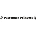 Passenger Princess text on a 12.5cm reflective vinyl car decoration sticker