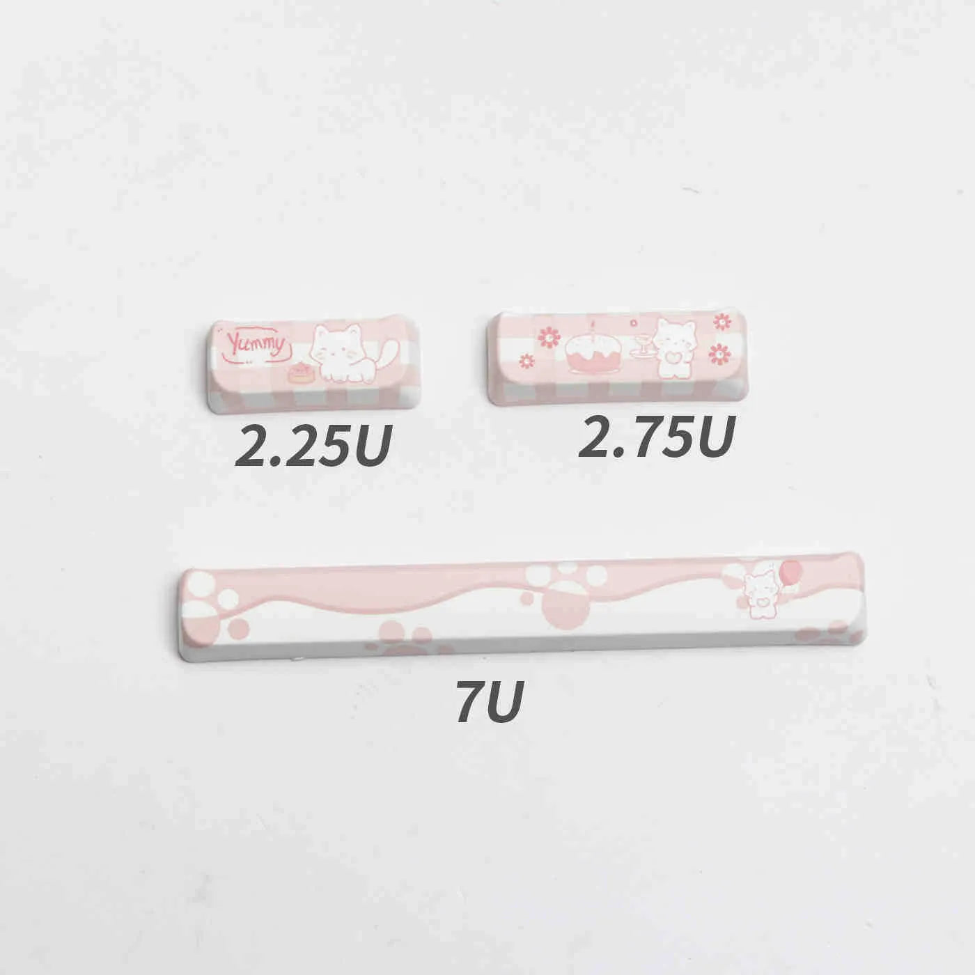 PBT sublimation key cap set for mechanical keyboards showing 98+ keys with sublimation printed legends