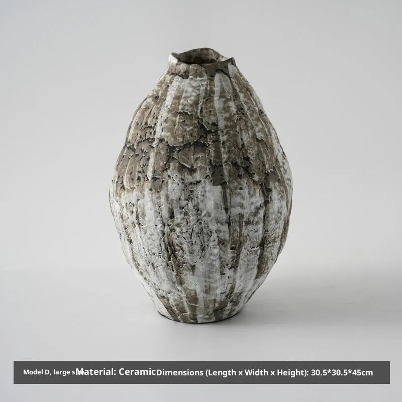 Hand-painted New Chinese style white porcelain ceramic vase in multiple sizes for home decor