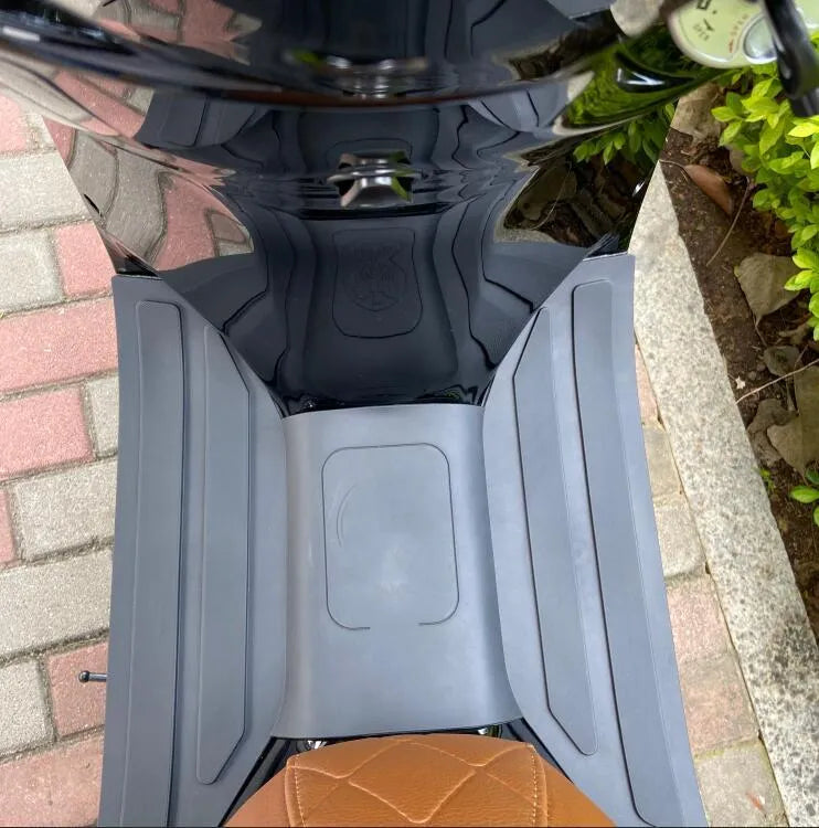 3D rubber motorcycle foot pad modification accessories in black grey and bronze gold colours