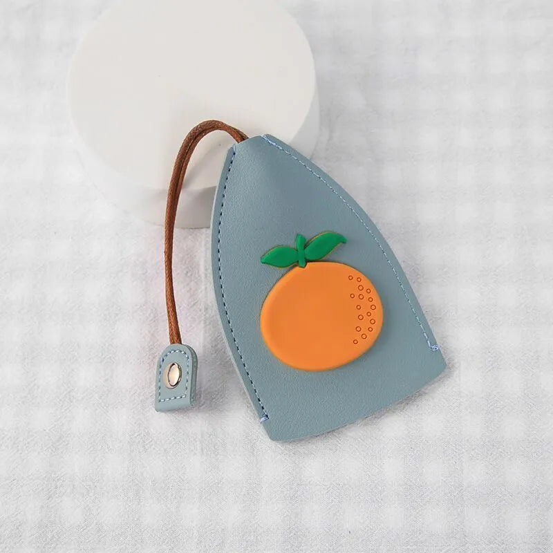 Colourful cartoon pull-out key case in PU leather for car key protection