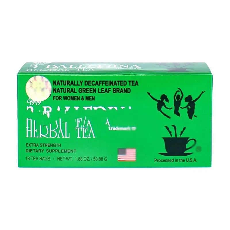 Single tea bag from a 28-day herbal slimming tea programme for women, showing one of thirteen variety options.