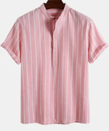 Men's printed letter polo shirt in cotton blend fabric with short sleeves and loose fit