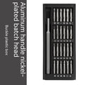 24-in-1 magnetic screwdriver repair tool set with aluminium and plastic handles