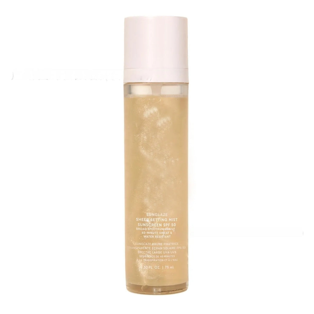 75ml bottle of light texture makeup moisturising and nourishing facial spray on a white background