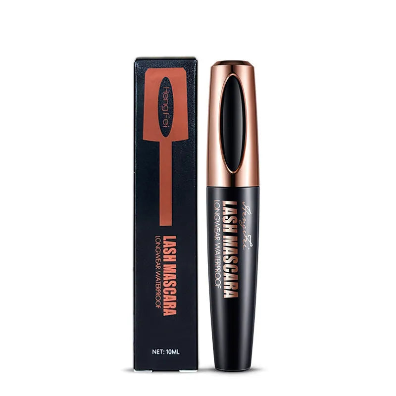 Black waterproof sweat-proof mascara with thickening and curling effect in colour box or OPP bag packaging