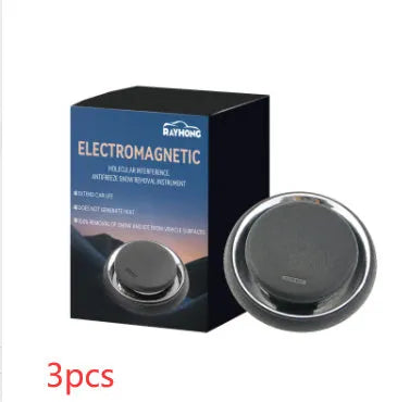 Black square portable car deicing instrument with lid for melting windscreen ice and snow.