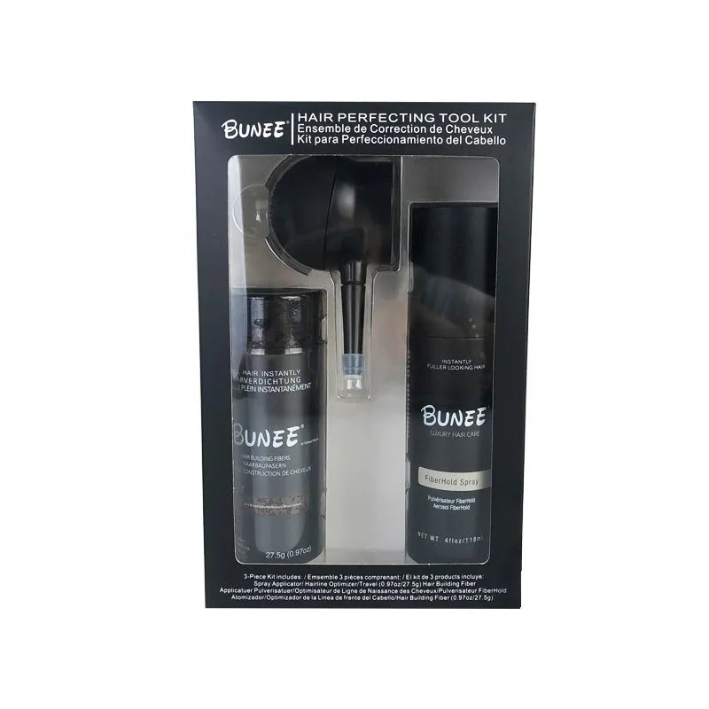 Dense Hair Fibre Powder 275g canister with special nozzle and styling spray bottle