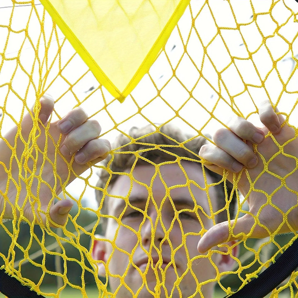 Portable 4ft soccer training goal net with carry bag for practice drills