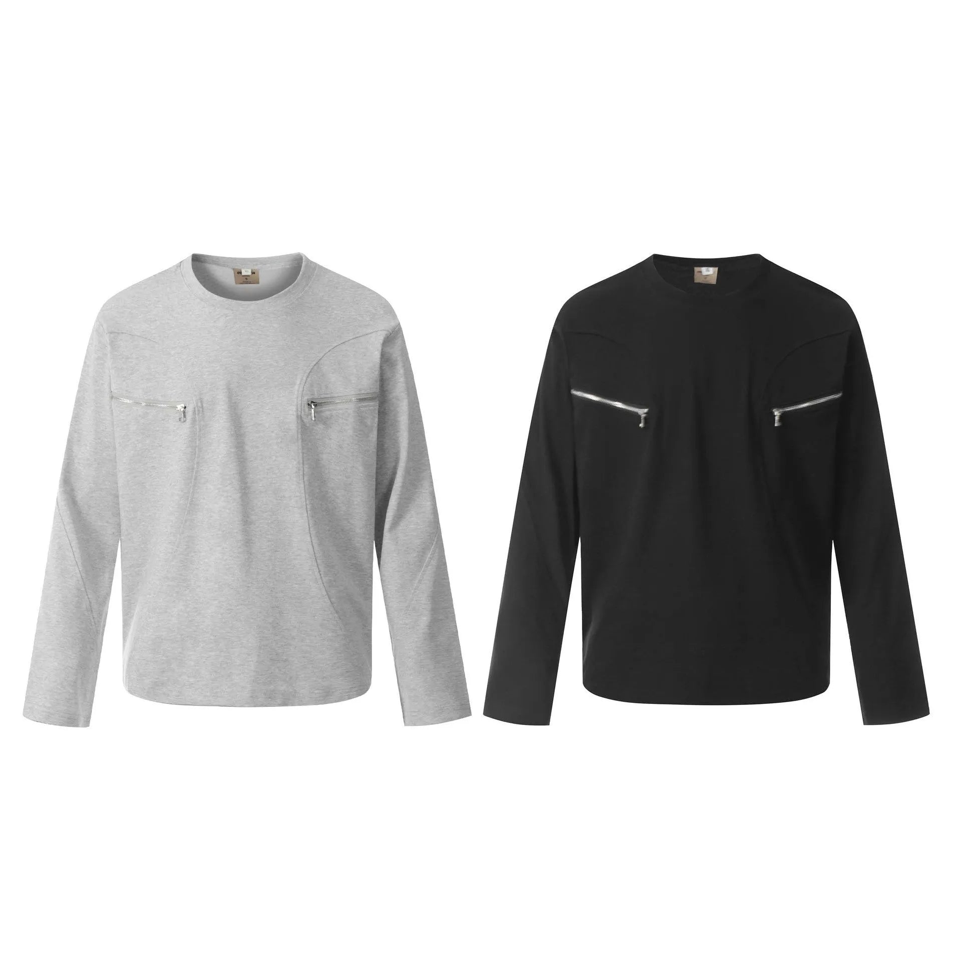 Men's cotton pullover hoodie in loose fit design showing black and grey colour options